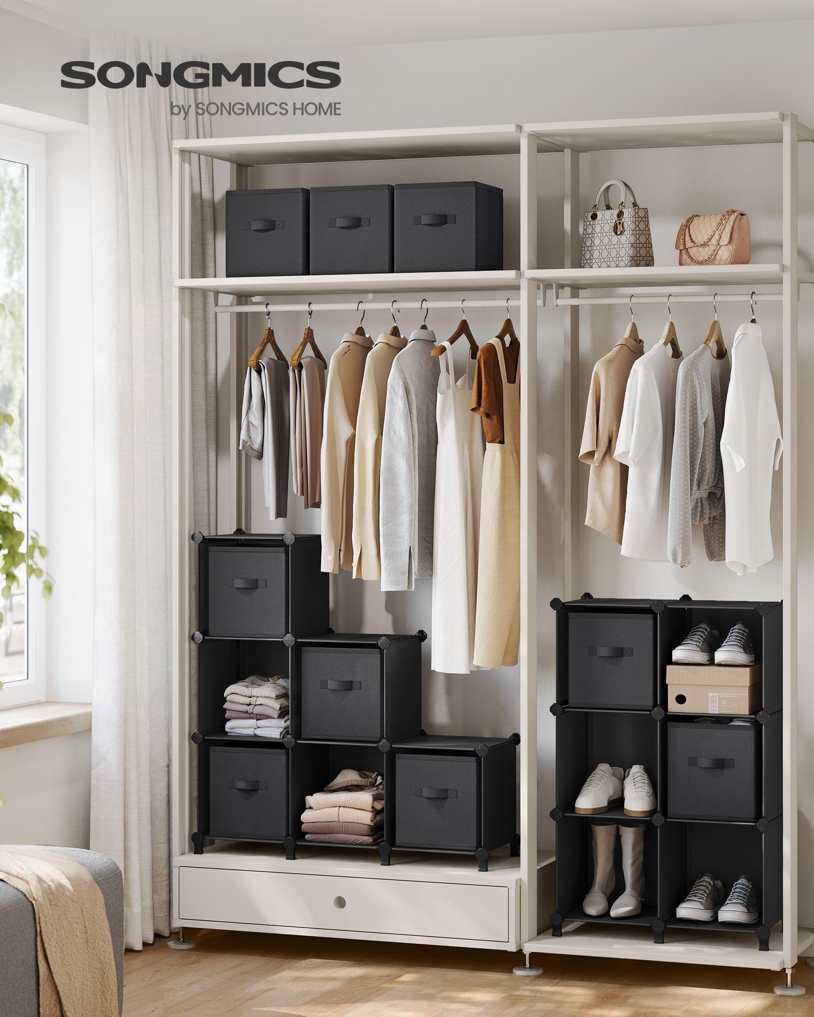 Set of 12-Cube Organizer Ink Black and Dove Gray FredCo