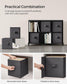 Set of 12-Cube Organizer Ink Black and Dove Gray FredCo