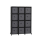 Set of 12-Cube Organizer Ink Black and Dove Gray FredCo