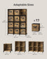 Set of 12-Cube Organizer Rustic Brown FredCo