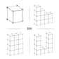 Set of 12 Cube Storage with door FredCo