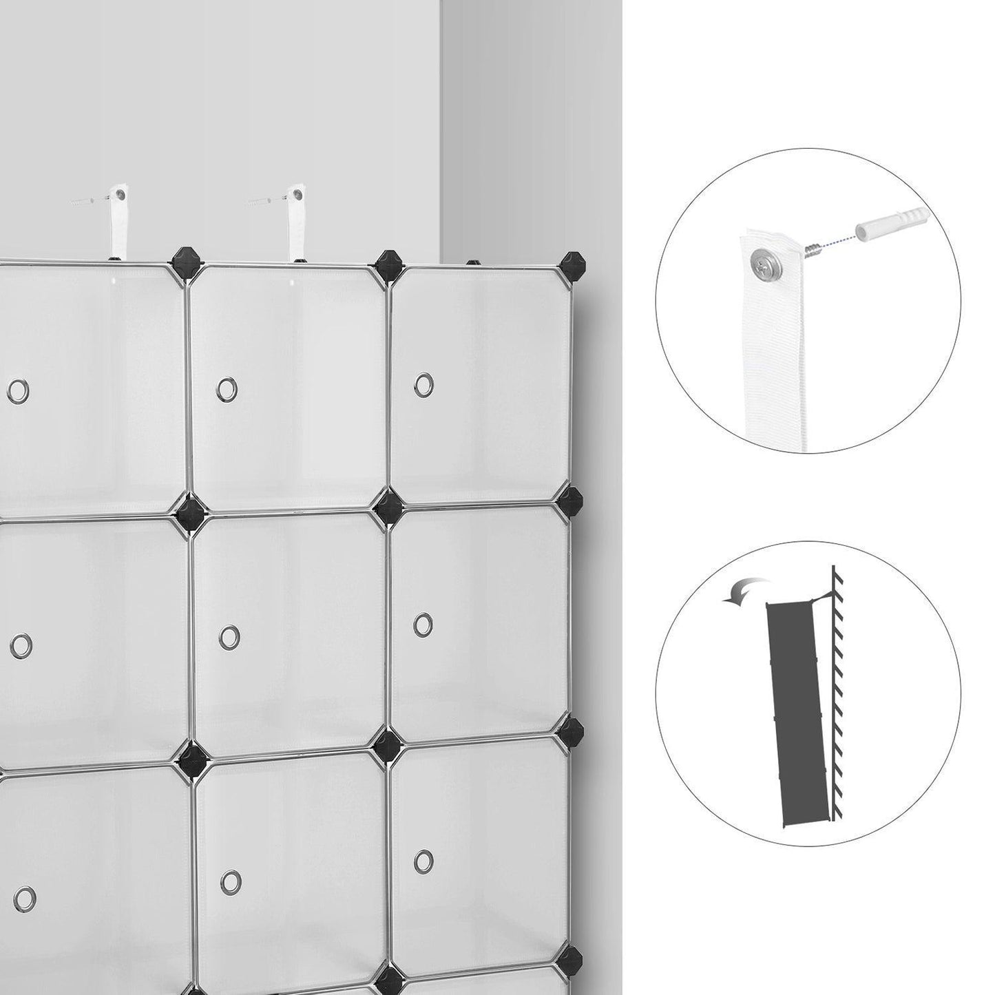 Set of 12 Cube Storage with door FredCo