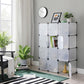 Set of 12 Cube Storage with door FredCo