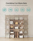 Set of 16 Cube Storage Organizer Camel Brown FredCo