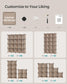 Set of 16 Cube Storage Organizer Camel Brown FredCo