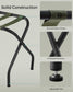 Set of 2 27.2”D x 15”W x 20.5”H Luggage Rack Forest Green and Black FredCo