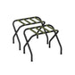 Set of 2 27.2”D x 15”W x 20.5”H Luggage Rack Forest Green and Black FredCo