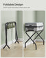 Set of 2 27.2”D x 15”W x 20.5”H Luggage Rack Forest Green and Black FredCo