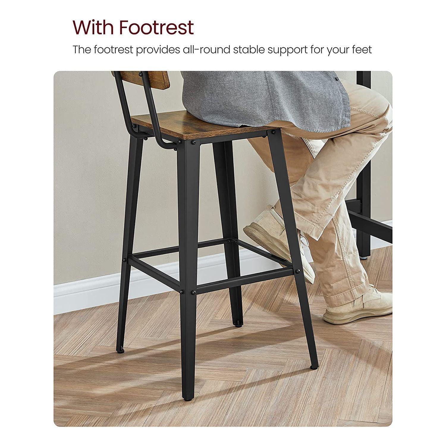 Set of 2 Bar Stools FredCo