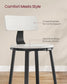 Set of 2 Bar Stools White and Black FredCo