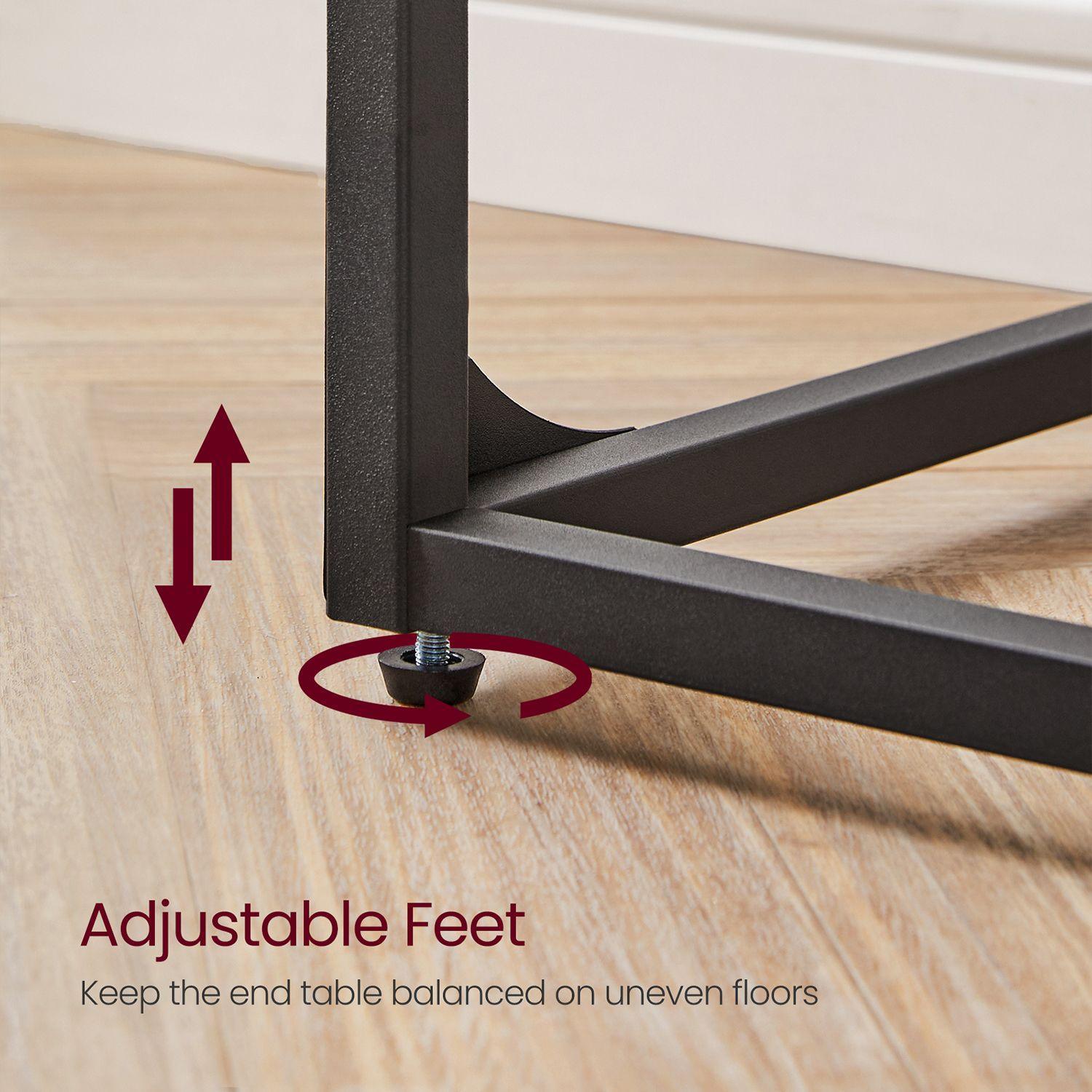 Set of 2 C-Shaped End Table FredCo