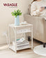 Set of 2 End Table White FredCo