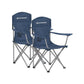 Set of 2 Folding Camping Chairs Max. Capacity 330 lb Twilight Blue FredCo