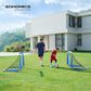 Set of 2 Folding Children's Soccer Goal Blue FredCo