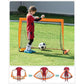 Set of 2 Folding Children's Soccer Goal Orange FredCo