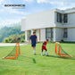 Set of 2 Folding Children's Soccer Goal Orange FredCo