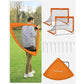 Set of 2 Folding Children's Soccer Goal Orange FredCo