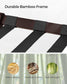 Set of 2 Folding Luggage Rack with Storage Shelf Chestnut Brown FredCo