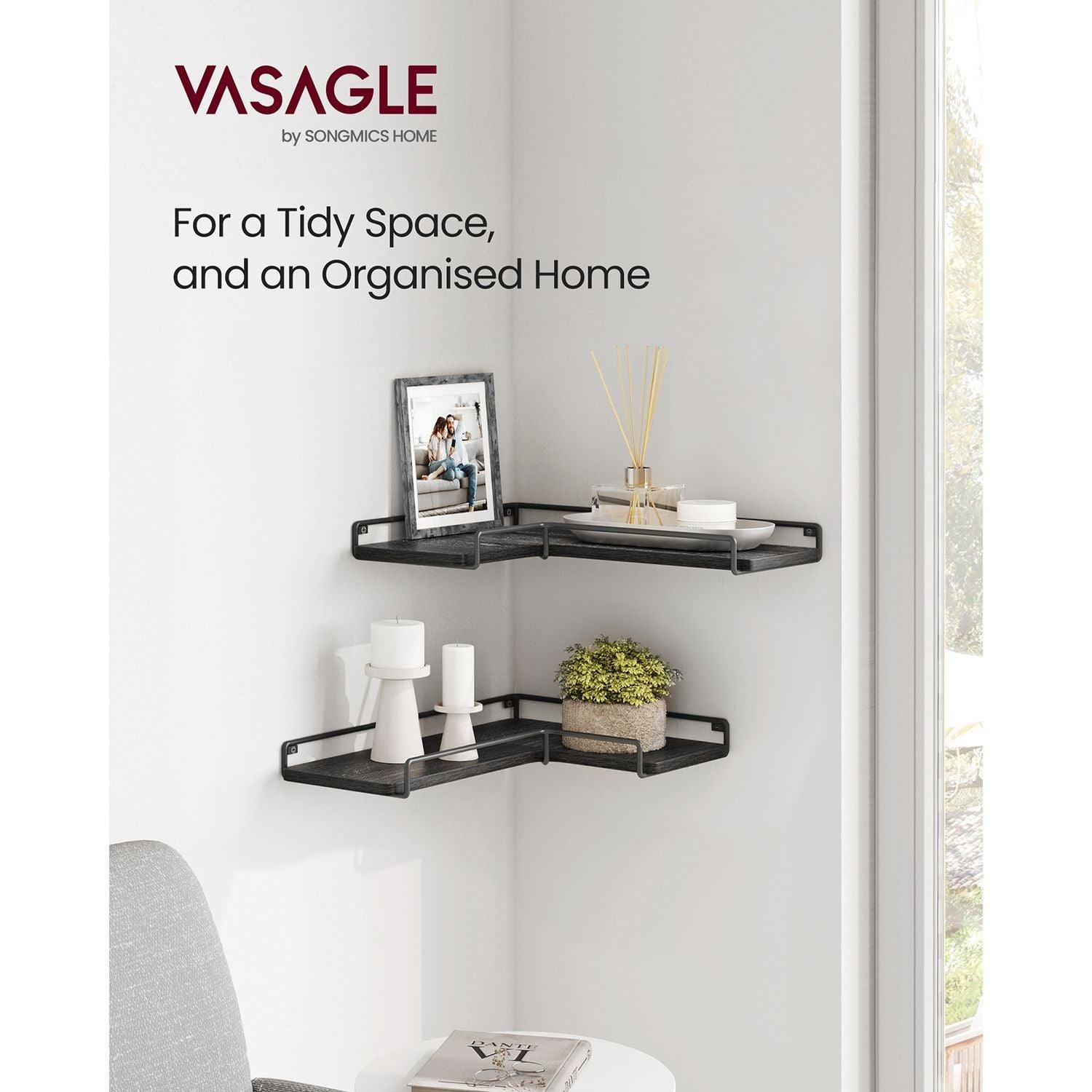 Set of 2 Hanging Corner Shelf FredCo