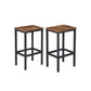 Set of 2 Industrial Bar Stools FredCo