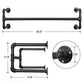 Set of 2 Industrial Pipe Hanging Bars FredCo
