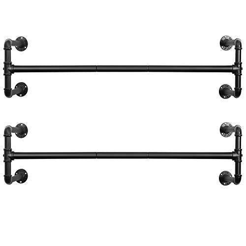 Set of 2 Industrial Pipe Hanging Bars FredCo