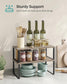 Set of 2 Kitchen Counter Shelves FredCo