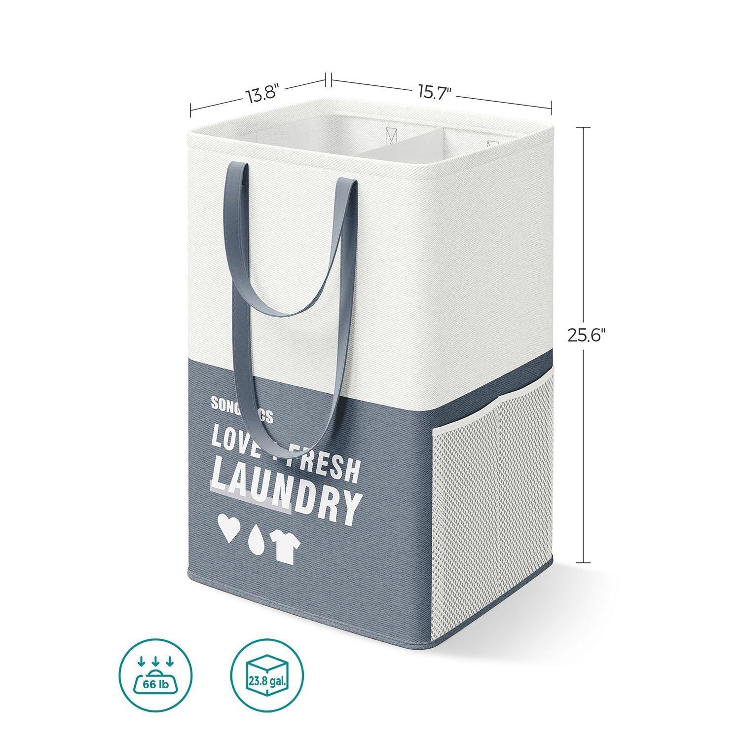 Set of 2 Laundry Baskets Dark Blue FredCo