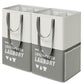 Set of 2 Laundry Baskets Dark Gray FredCo