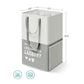 Set of 2 Laundry Baskets Light Gray FredCo