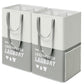 Set of 2 Laundry Baskets Light Gray FredCo