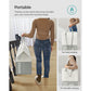 Set of 2 Laundry Baskets Light Gray FredCo