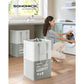 Set of 2 Laundry Baskets Light Gray FredCo
