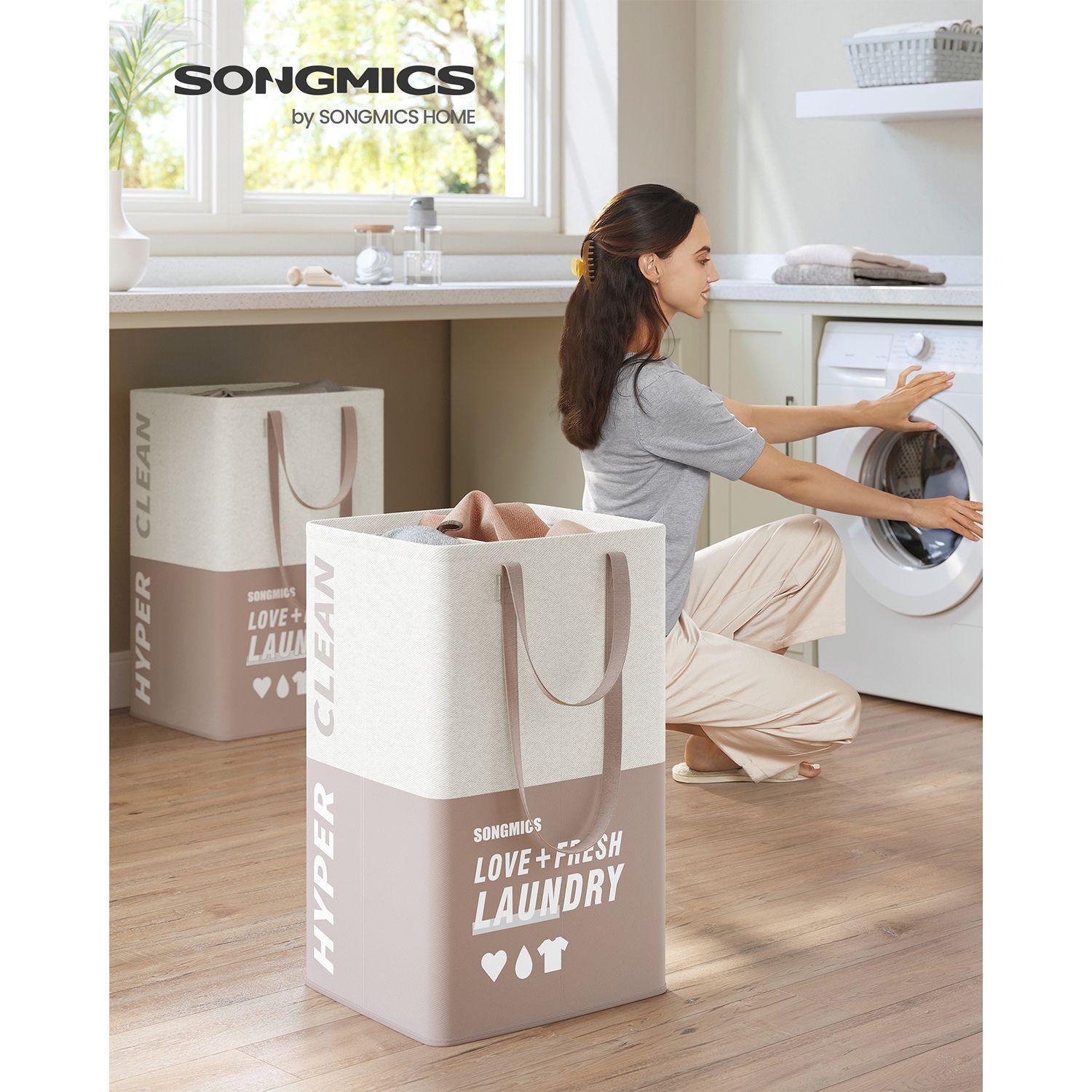 Set of 2 Laundry Baskets Light Pink FredCo