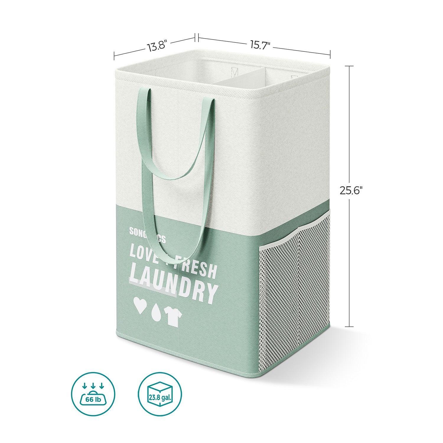 Set of 2 Laundry Baskets Mint Green FredCo