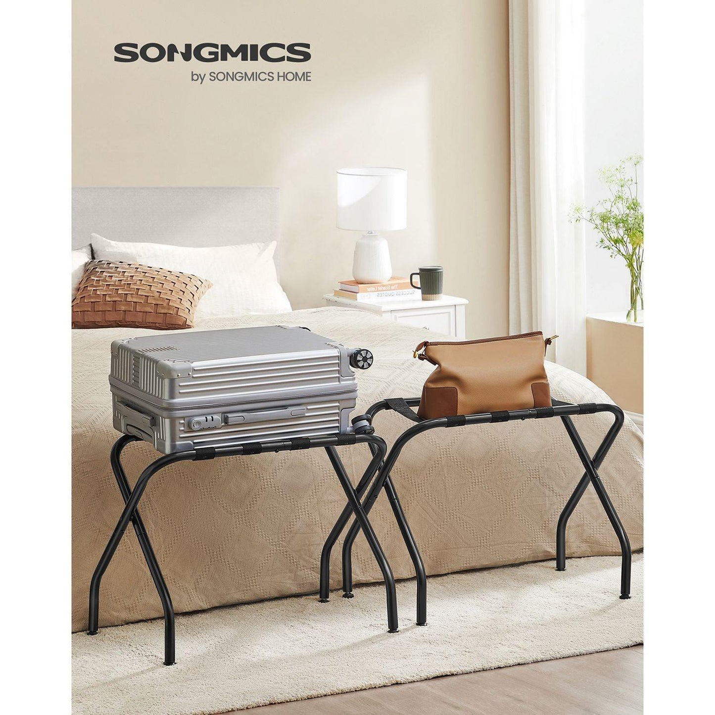 Set of 2 Luggage Rack for Guest Room FredCo