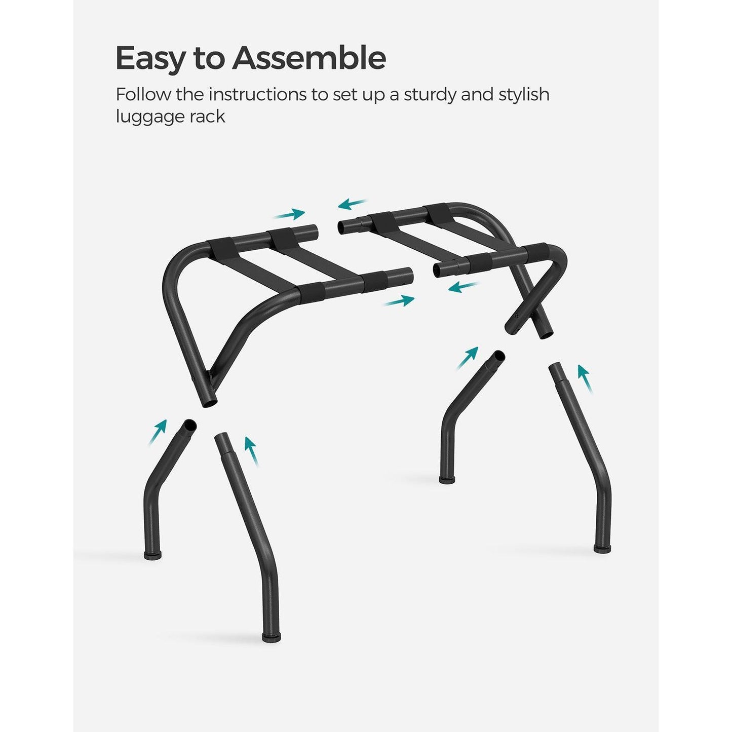 Set of 2 Luggage Rack for Guest Room FredCo