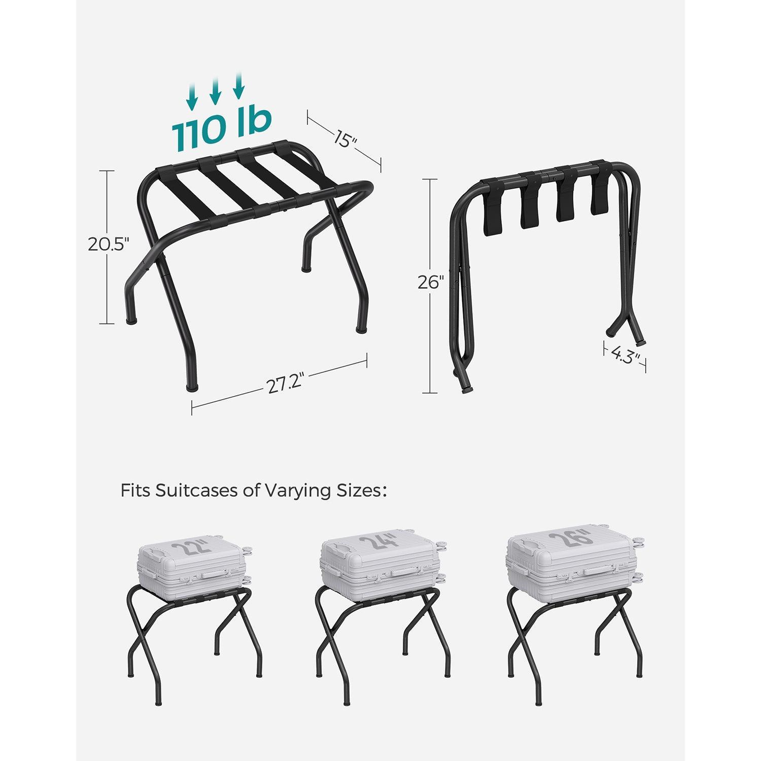 Set of 2 Luggage Rack for Guest Room FredCo