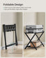 Set of 2 Luggage Racks Black FredCo