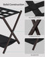 Set of 2 Luggage Racks Chestnut Brown FredCo
