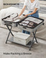 Set of 2 Luggage Racks Dove Gray FredCo