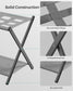 Set of 2 Luggage Racks Dove Gray FredCo
