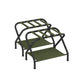 Set of 2 Luggage Racks Forest Green and Black FredCo