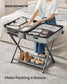 Set of 2 Luggage Racks Slate Gray FredCo