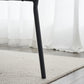 Set of 2 Mid-Century Modern Dining Chairs, Teddy Fabric Upholstered Dining Chairs FredCo