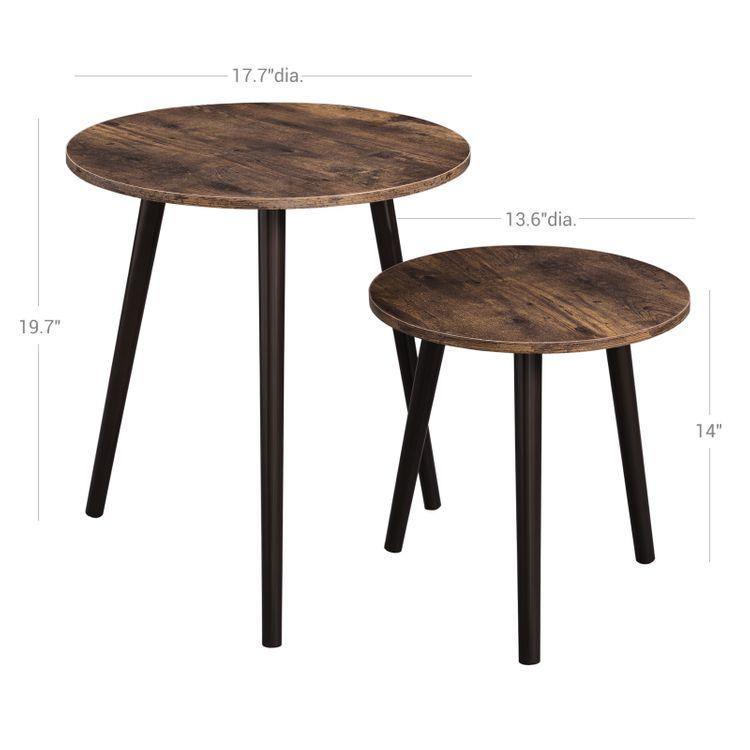 Set of 2 Side Tables FredCo