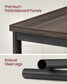 Set of 2 Side Tables Chestnut Brown and Classic Black FredCo