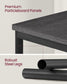 Set of 2 Side Tables Misty Gray and Classic Black FredCo