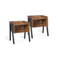 Set of 2 Stackable End Table FredCo