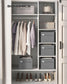 Set of 2 Storage Baskets with Double Handles Dove Gray FredCo